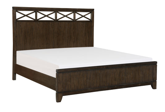 Griggs Queen Bed DARK BROWN