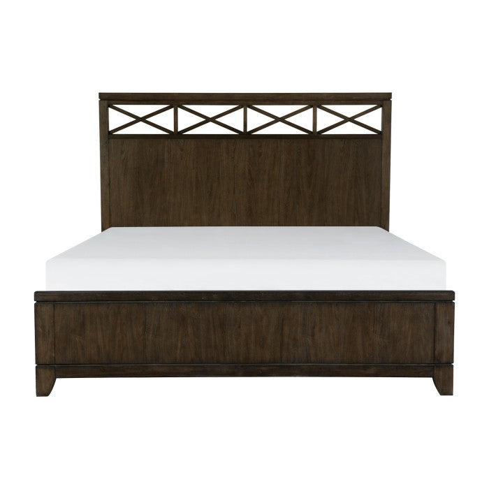 Griggs Queen Bed DARK BROWN