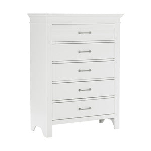 Blaire Farm 5 Drawer Chest WHITE