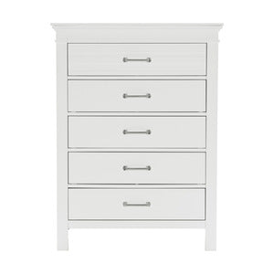 Blaire Farm 5 Drawer Chest WHITE