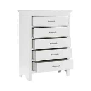 Blaire Farm 5 Drawer Chest WHITE