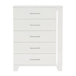 Kerren 5 Drawer Chest W/LED WHITE