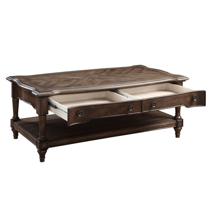 Health Court Coffee Table BROWN OAK