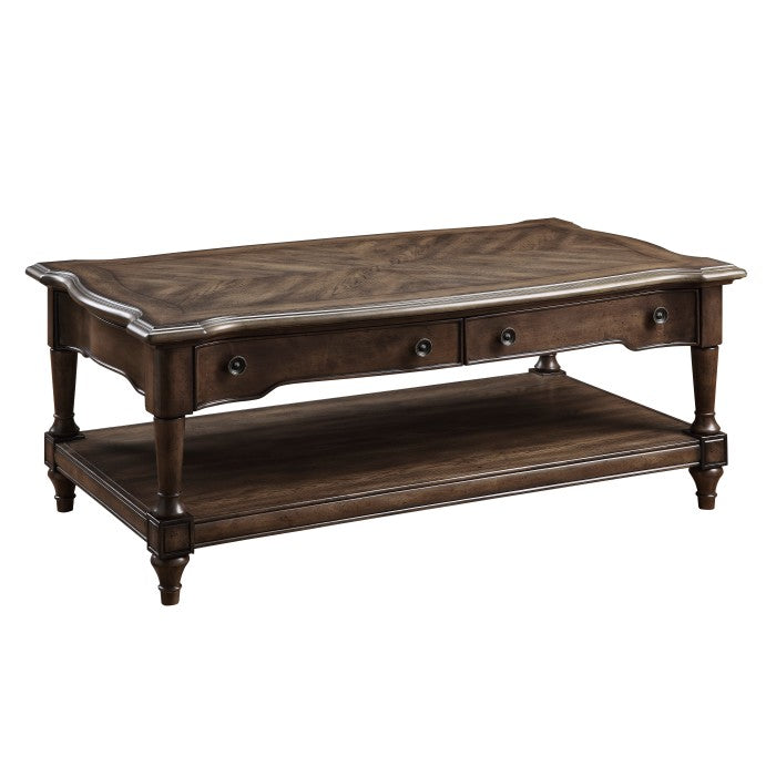 Health Court Coffee Table BROWN OAK