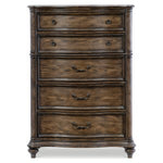 Heath Court 5 Drawer Chest BROWN OAK