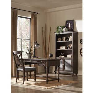 Cardano 73"H Bookcase DRIFTWOOD CHARCOAL