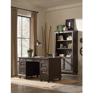 Cardano 73"H Bookcase DRIFTWOOD CHARCOAL