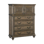 Rachelle 5 Drawer Chest PECAN
