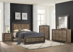 Ellendale Queen Bed RUSTIC MAHOGANY/DARK EBONY