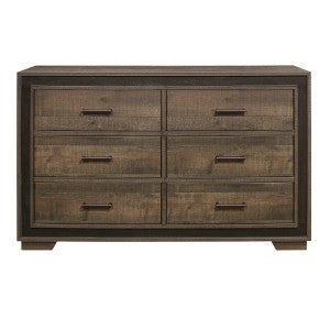 Ellendale Dresser RUSTIC MAHOGANY/DARK EBONY