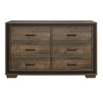 Ellendale Dresser RUSTIC MAHOGANY/DARK EBONY