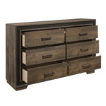 Ellendale Dresser RUSTIC MAHOGANY/DARK EBONY
