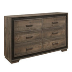 Ellendale Dresser RUSTIC MAHOGANY/DARK EBONY