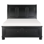 Laurelin Queen Storage Platform Bed BLACK