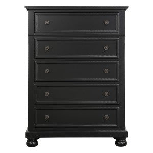 Laurelin 5 Drawer Chest BLACK