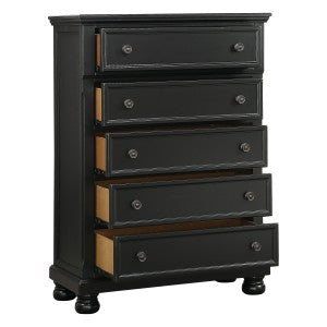 Laurelin 5 Drawer Chest BLACK