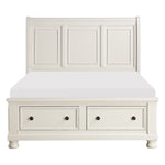 Laurelin Queen Storage Platform Bed WHITE