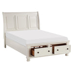 Laurelin Queen Storage Platform Bed WHITE
