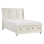 Laurelin Queen Storage Platform Bed WHITE
