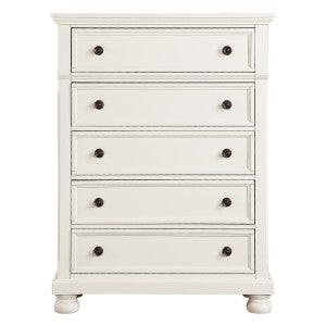 Laurelin 5 Drawer Chest WHITE