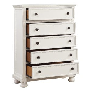 Laurelin 5 Drawer Chest WHITE