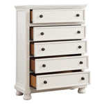 Laurelin 5 Drawer Chest WHITE