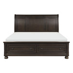 Begonia Queen Storage Platform Bed GRAYISH BROWN