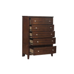 Cotterill 5 Drawer Chest DARK CHERRY