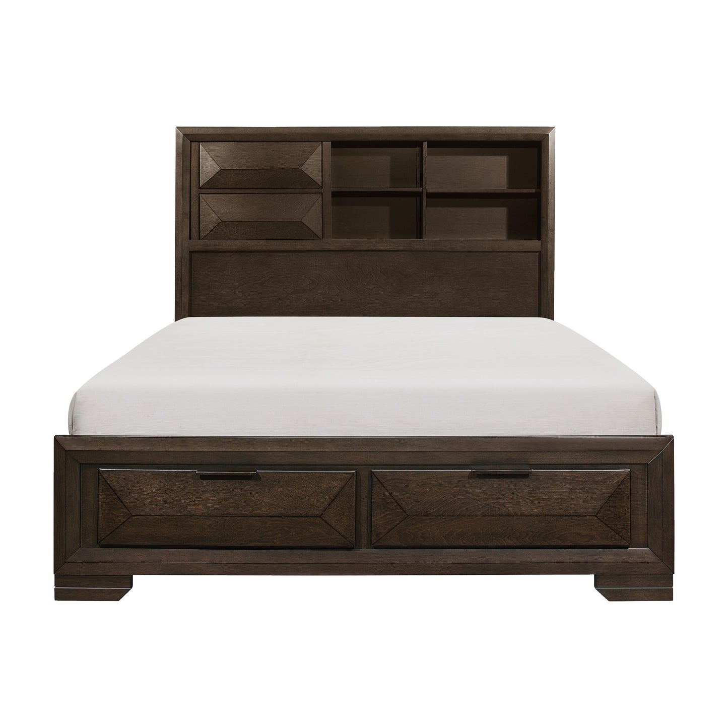 Chesky Queen Storage Platform Bed WARM EXPRESSO