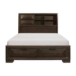 Chesky Queen Storage Platform Bed WARM EXPRESSO