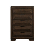 Chesky 5 Drawer Chest WARM EXPRESSO