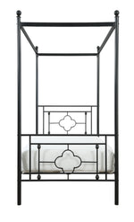 Hosta Twin Canopy Platform Bed BLACK