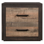 Miter Night Stand RUSTIC MAHOGANY/DARK EBONY