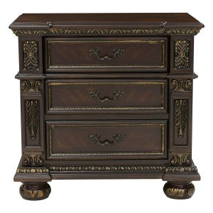 Catalonia Night Stand DARK CHERRY