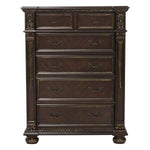 Catalonia 5 Drawer Chest DARK CHERRY