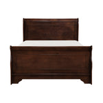 Abbeville Queen Sleigh Bed DARK CHERRY
