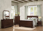 Abbeville Queen Sleigh Bed DARK CHERRY
