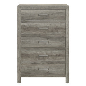 Mandan 5 Drawer Chest WEATHERED GREY