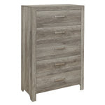 Mandan 5 Drawer Chest WEATHERED GREY