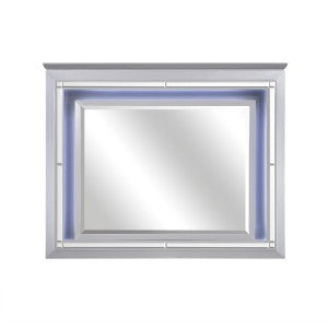 Allura Dresser Mirror W/LED - SILVER