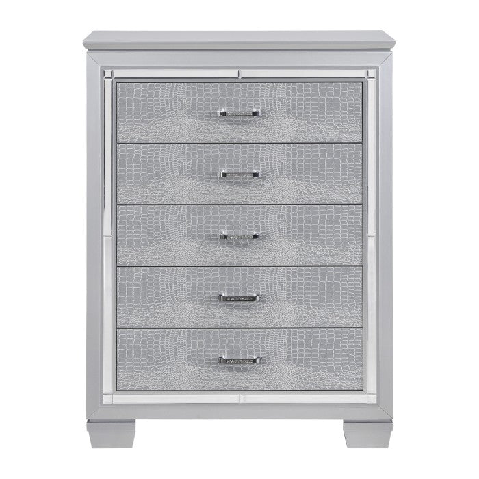 Allura 5 Drawer Chest SILVER