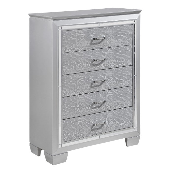 Allura 5 Drawer Chest SILVER