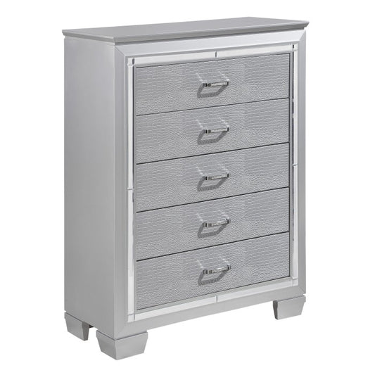 Allura 5 Drawer Chest SILVER