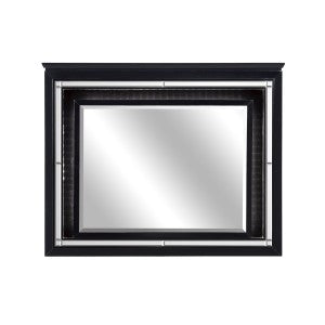 Allura Dresser Mirror W/LED - BLACK