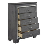 Allura 5 Drawer Chest GREY