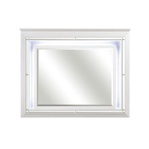 Allura Dresser Mirror W/LED - WHITE