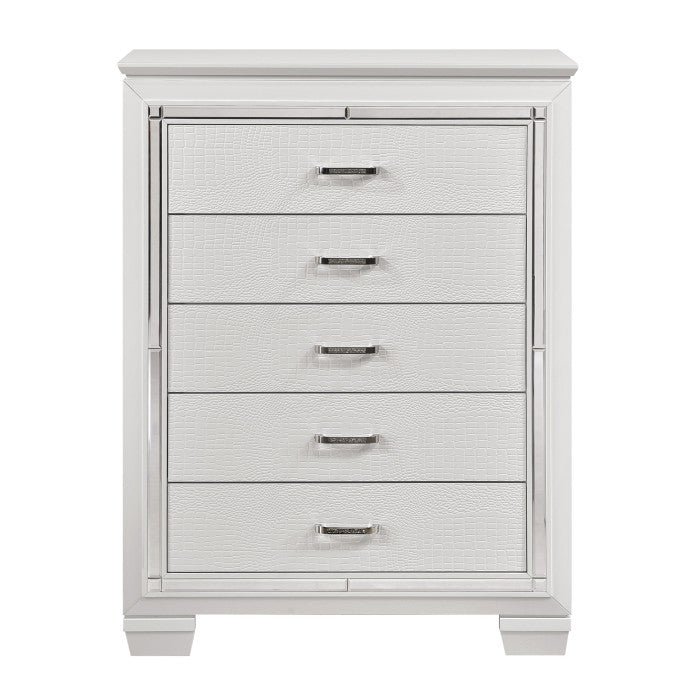 Allura 5 Drawer Chest WHITE
