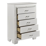 Allura 5 Drawer Chest WHITE