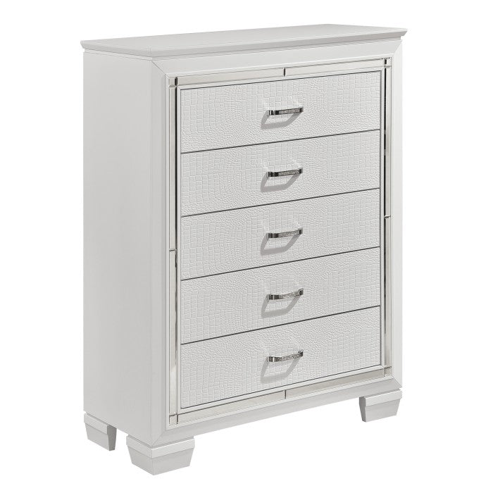 Allura 5 Drawer Chest WHITE