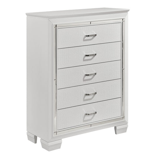 Allura 5 Drawer Chest WHITE